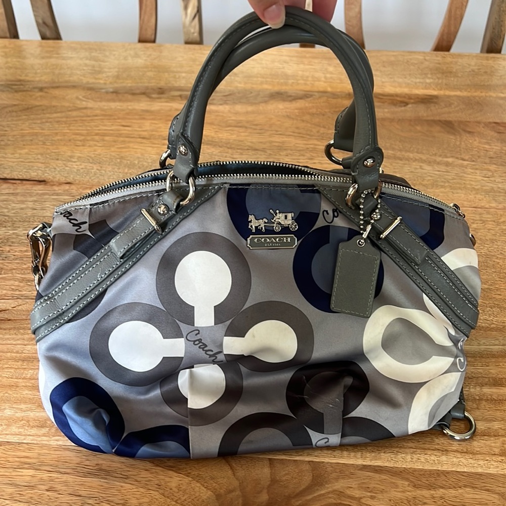Coach handbag with shoulder strap